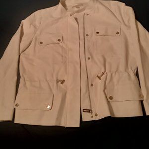 Michael  Kors  Cream  Jacket  Size XL